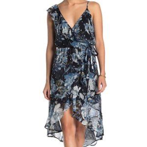 MAX & ASH Floral Ruffle High/Low Hem Dress NWT